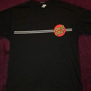Santa Cruz Classic dot black t-shirt